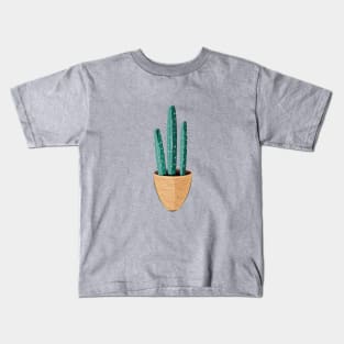 Cactus in orange pot Kids T-Shirt